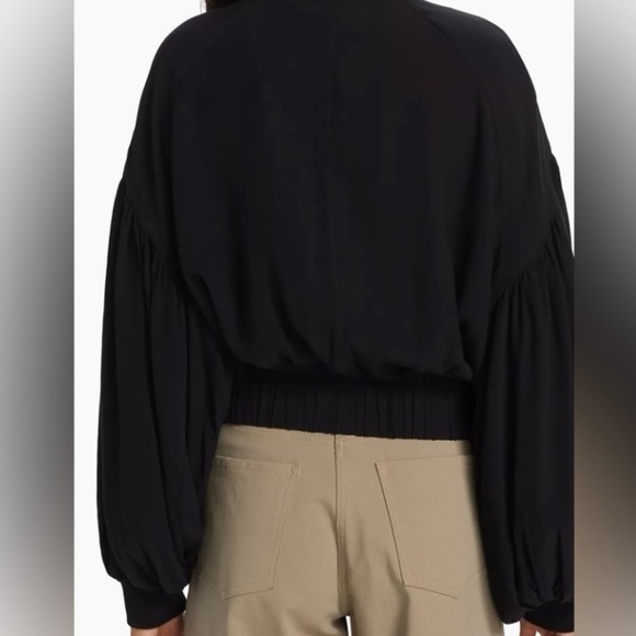 Free People jacket NEW On Pointe Bomber Black small - Picture 6 of 6